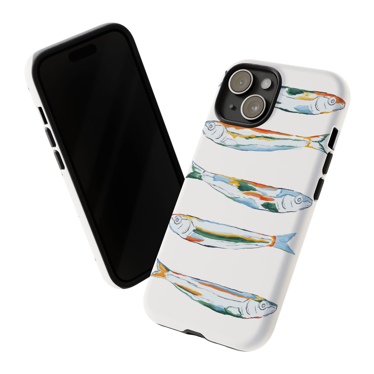 Tough Cases – Artistic Fish Design Phone Case, Unique Gift for Aquatic Lovers, Perfect for Birthdays, Holidays, and Everyday Use, Quirky Cases, Fun Phone Cases