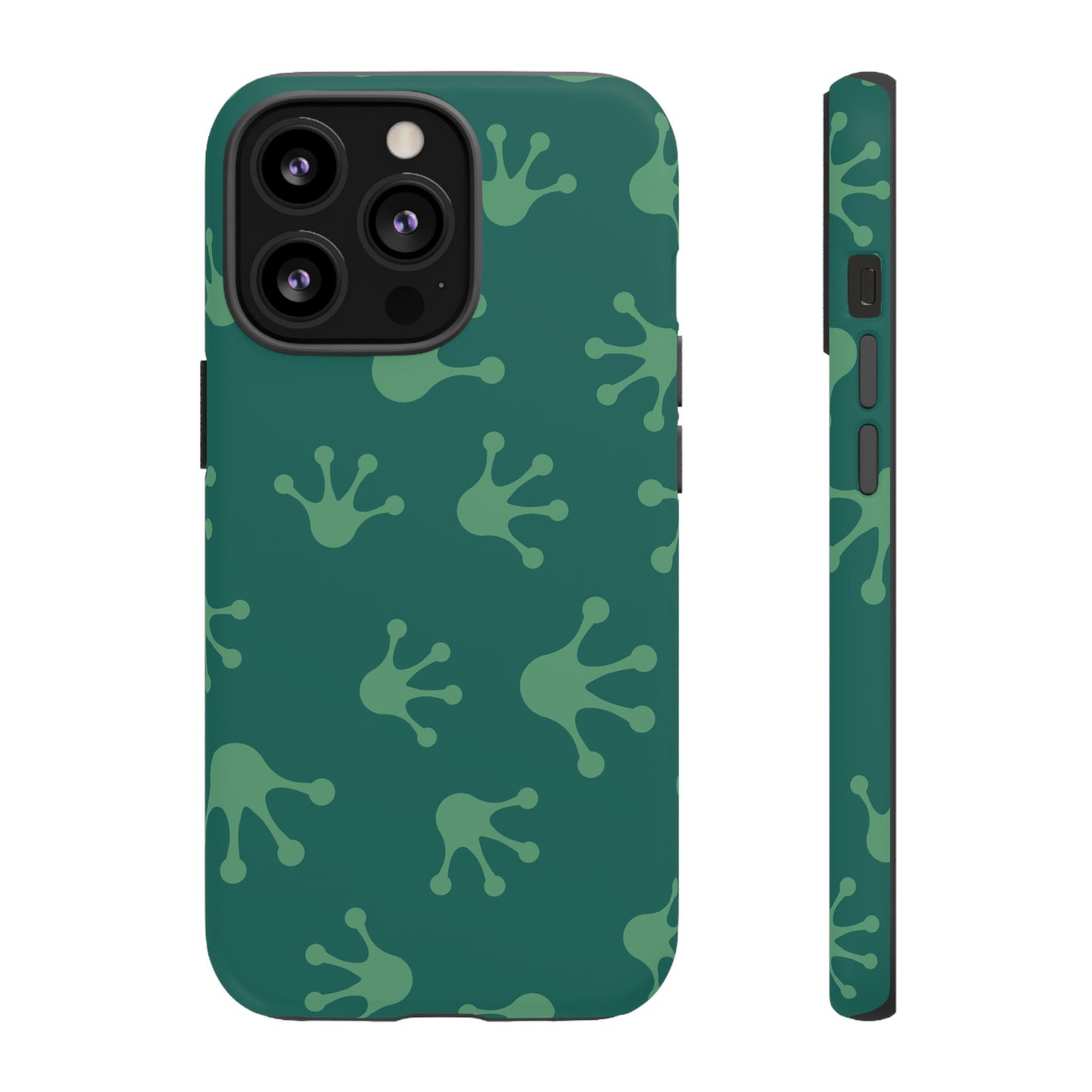 Frog Print Phone Case, Nature Lover Gift, Eco-Friendly Cover, Fun Green Design, Unique Frog Accessories