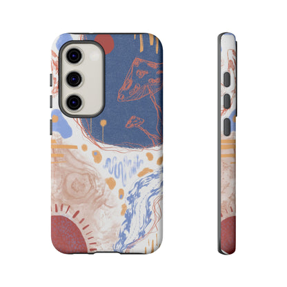 Artistic Phone Case with Abstract Design, Tough Phone Case, Unique Gift, Trendy Accessories, Modern Art Case, Stylish Tech Gear