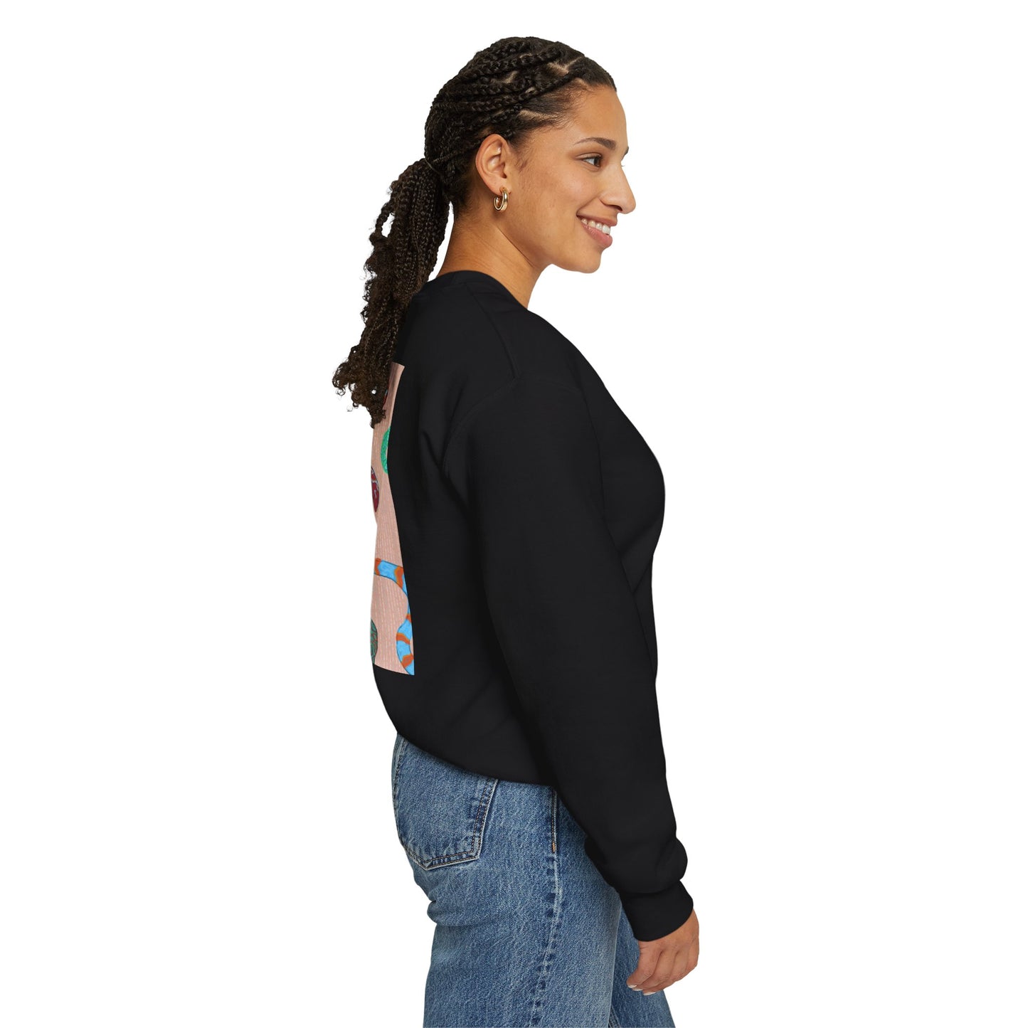 Funky Snake Unisex Crewneck Sweatshirt, Cozy Apparel, Unique Gift, Snake Art, Relaxed Style, Perfect for Casual Outings