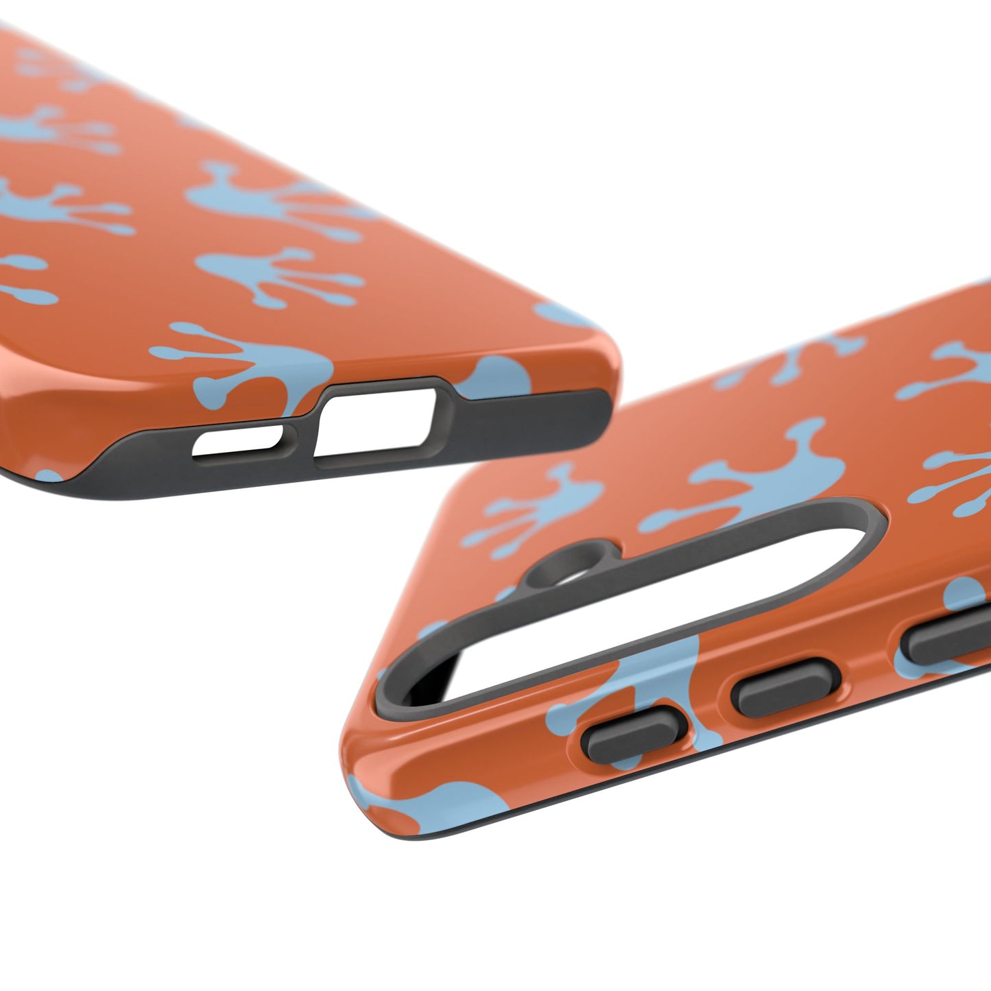Frog Print Phone Case - Tough Cases, Orange Frog Design, Unique Gift, Fun Accessories, Vibrant Phone Cases, Cool Cases