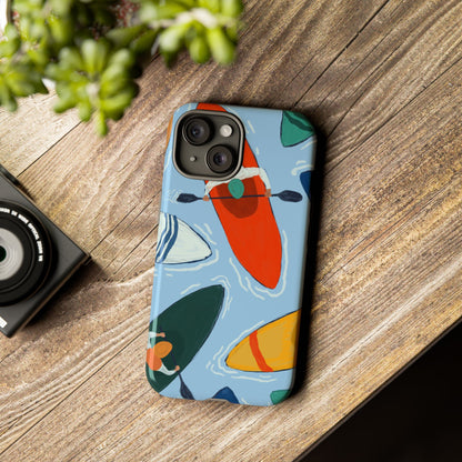 Kayak Phone Case - Tough Cases for Outdoor Enthusiasts, Birthday Gifts, Adventure Gear, Kayaking Accessories, Nature Lover Decor, Artsy Phone Cases
