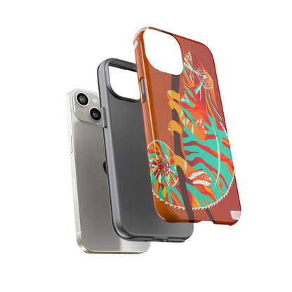 Chameleon Phone Case - Vibrant Artistic Design, Tough Cases for Animal Lovers, Unique Gift, Eco-Friendly Protection