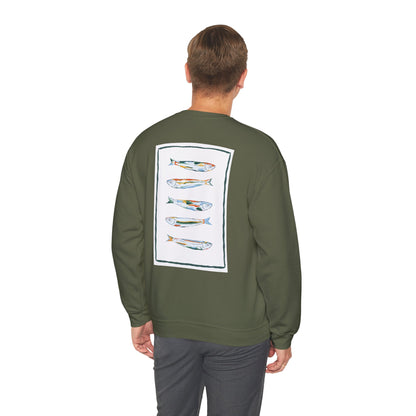 Funky Fish Crewneck Sweatshirt - Zen Frog Cozy & Calm Vibes for All, Perfect Gift for Nature Lovers, Relaxation, and Casual Wear