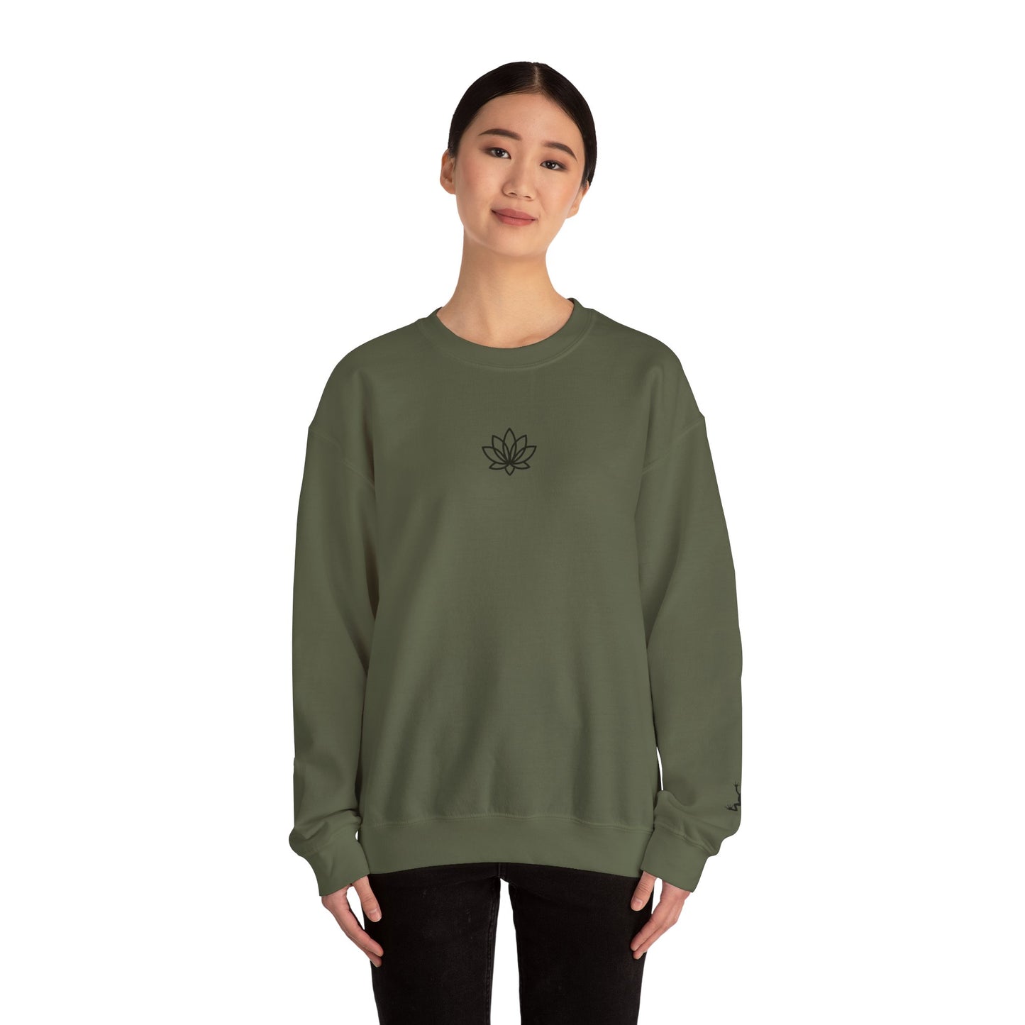 Lotus Flower Unisex Crewneck Sweatshirt, Cozy Sweatshirt, Flower Sweatshirt, Gift for Her, Casual Wear, Spring Fashion
