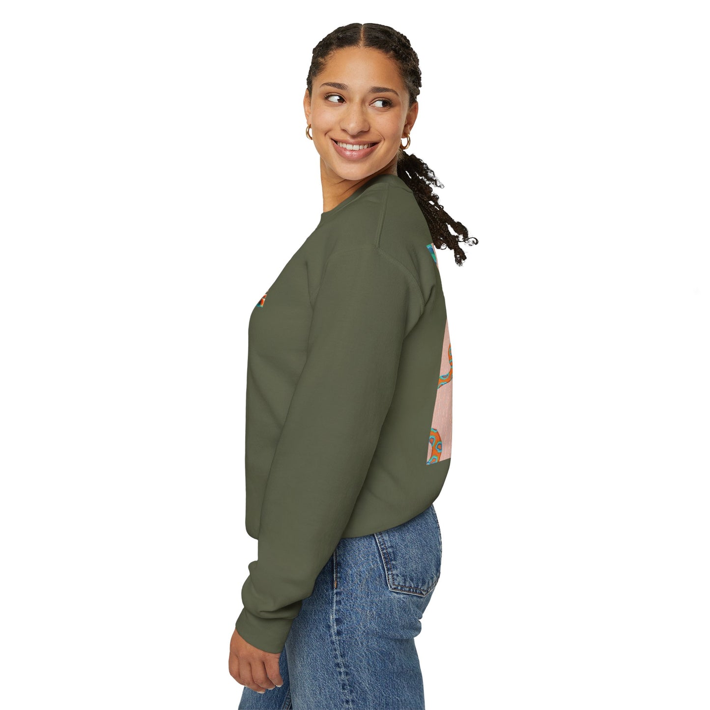 Funky Snake Unisex Crewneck Sweatshirt, Cozy Apparel, Unique Gift, Snake Art, Relaxed Style, Perfect for Casual Outings