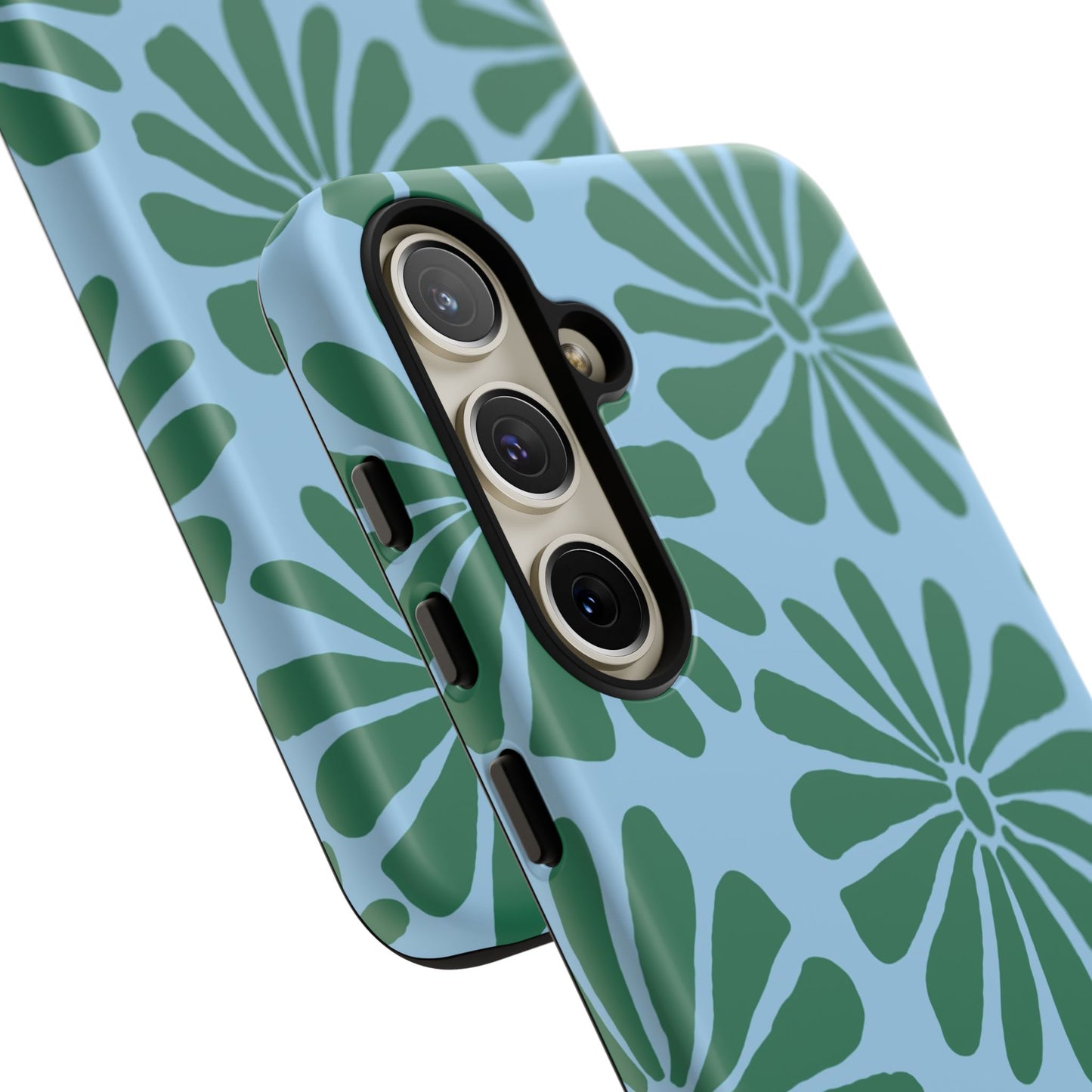 Stylish iPhone Case, Floral Phone Cover, Tough Phone Cases, Green Daisy Design, Unique Gift for Her, Spring Accessories