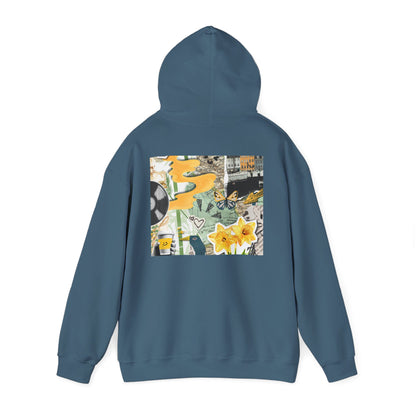 Lotus Flower Unisex Hoodie: Cozy Sweatshirt, Gift for Yoga Lovers, Meditation Apparel, Casual Streetwear, Nature-Inspired Wear, Artsy Collage, Cool Crewnecks