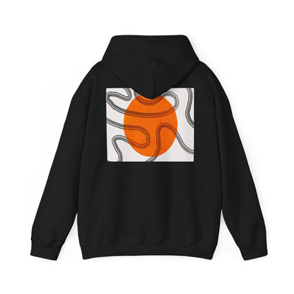 Lotus & Sun Graphic Hoodie - Cozy Unisex Sweatshirt, Trendy Casual Wear, Yoga Gift, Inspirational Apparel, Relaxed Style