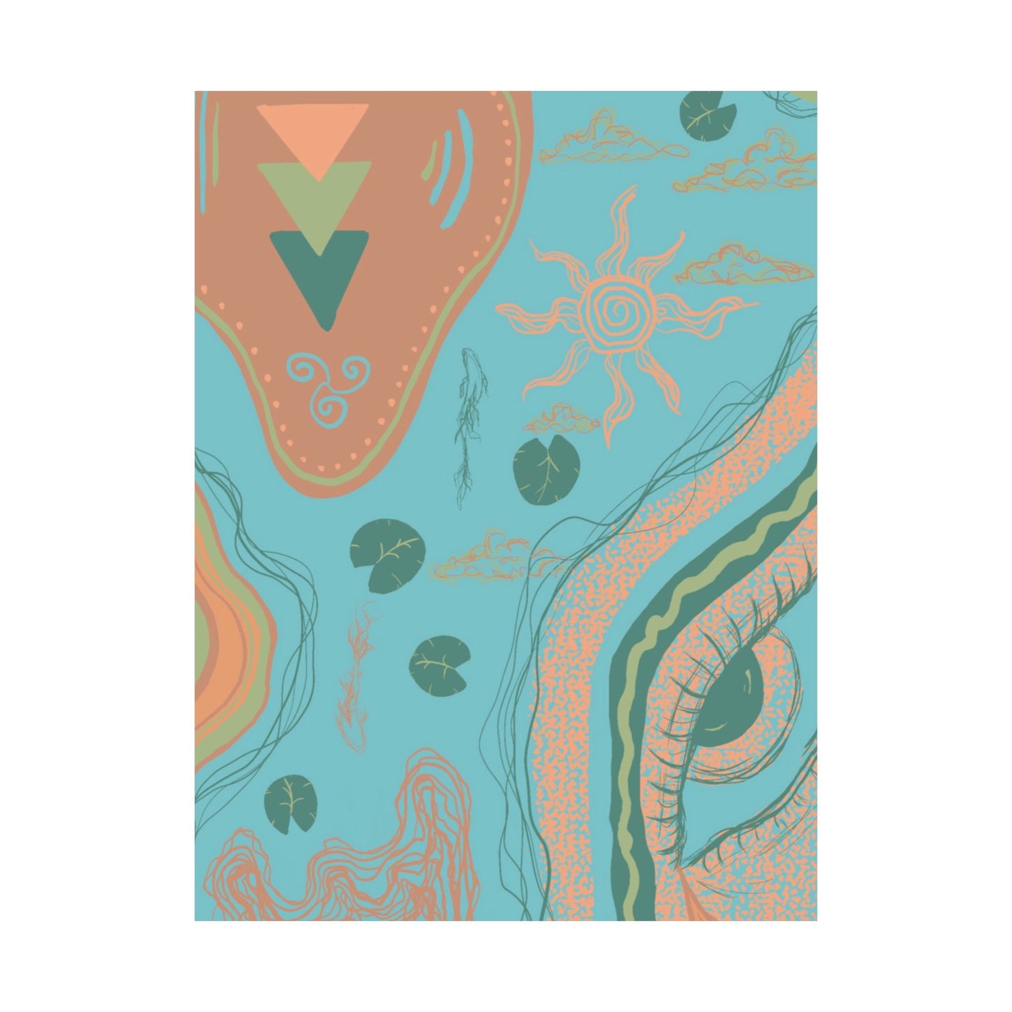Bohemian Matte Vertical Posters, Wall Art Decor, Home Decoration, Gift for Art Lovers, Aesthetic Room Decor, Unique Wall Art