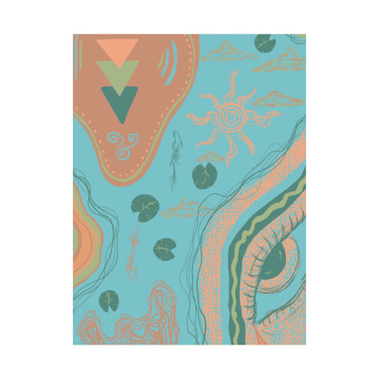 Bohemian Matte Vertical Posters, Wall Art Decor, Home Decoration, Gift for Art Lovers, Aesthetic Room Decor, Unique Wall Art