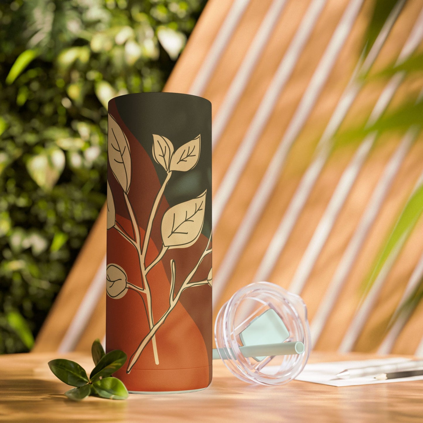 Autumn Leaves Tumbler, Fall Travel Mug, Eco-Friendly Drinkware, Perfect for Gifts, Seasonal Decor, 20oz Skinny Cup
