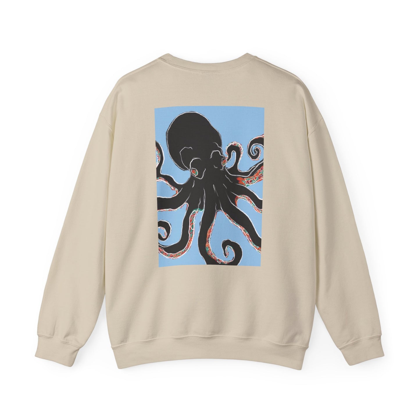 Artsy Octopus Crewneck Sweatshirt | Unisex Cozy Apparel, Perfect Gift for Sea Lovers, Casual Fashion for All Occasions