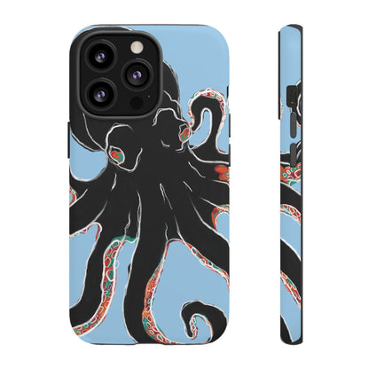 Octopus Tough Phone Case, Sea Creature Design, Ocean Lover Gift, Unique Phone Cover, Underwater Artwork