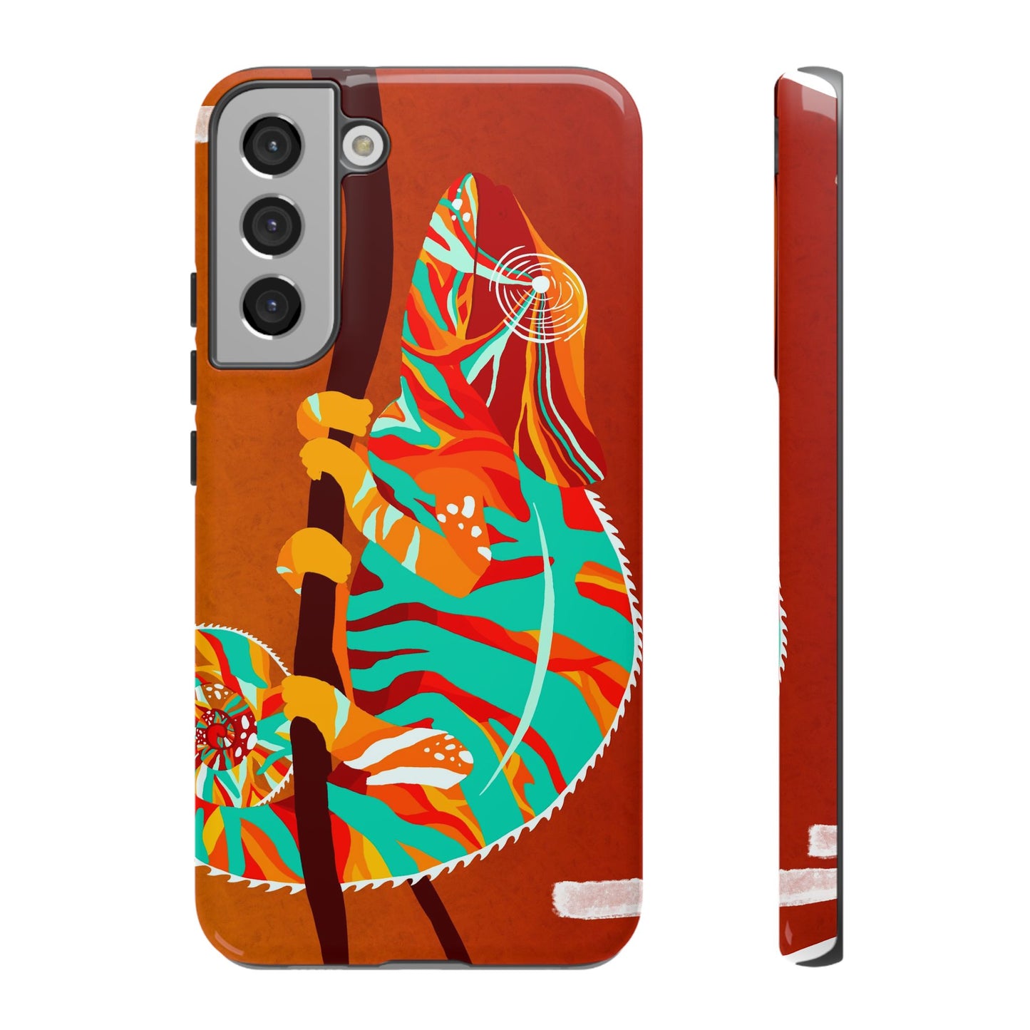 Chameleon Phone Case - Vibrant Artistic Design, Tough Cases for Animal Lovers, Unique Gift, Eco-Friendly Protection