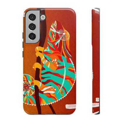 Chameleon Phone Case - Vibrant Artistic Design, Tough Cases for Animal Lovers, Unique Gift, Eco-Friendly Protection