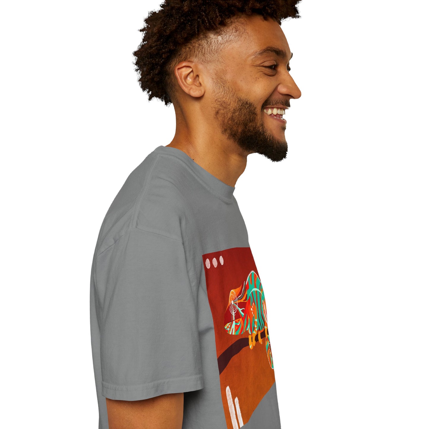 Vibrant Chameleon T-Shirt | Eco-friendly Fashion Tee, Unisex Graphic Tee, Animal Lover Shirt, Gift for Nature Enthusiasts