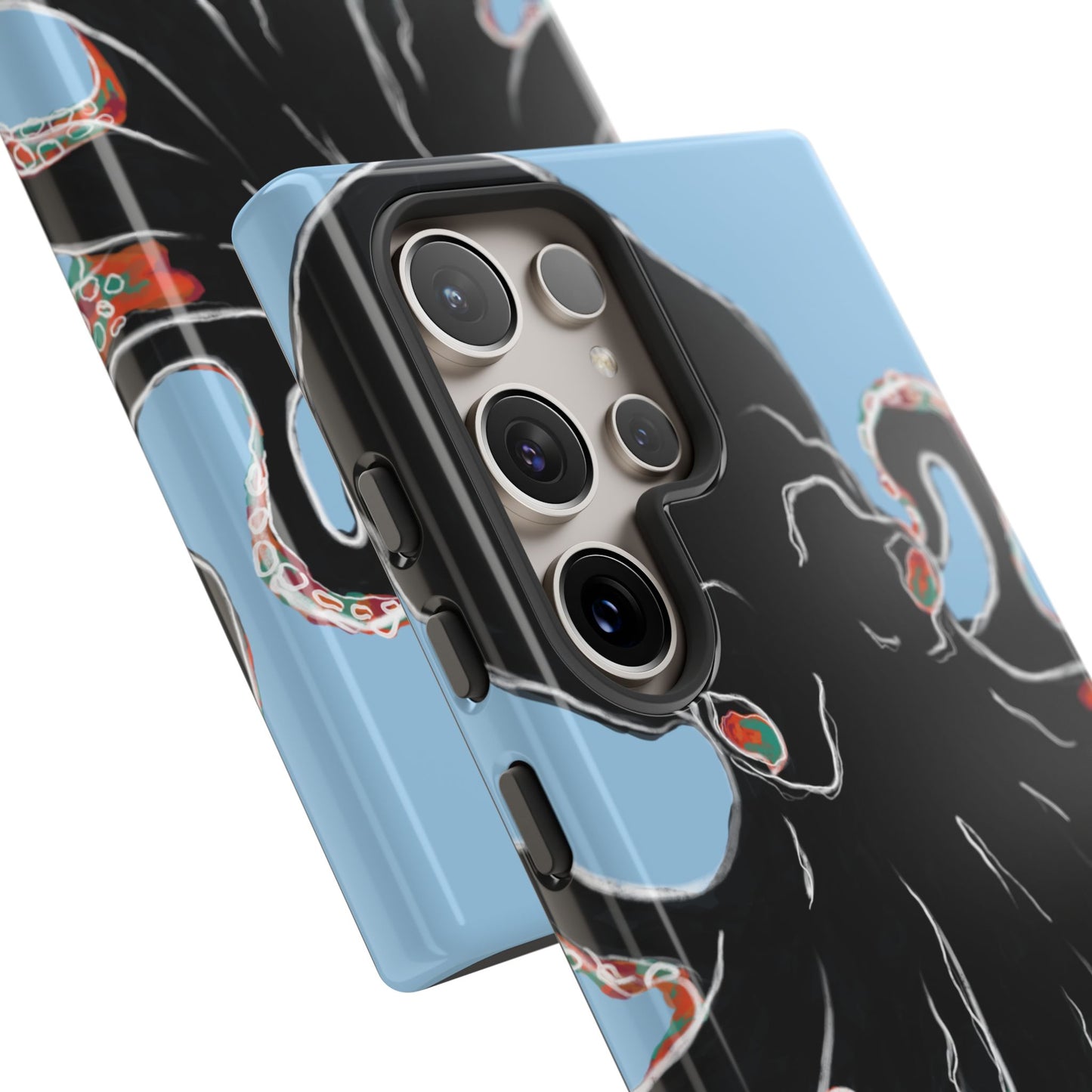 Octopus Tough Phone Case, Sea Creature Design, Ocean Lover Gift, Unique Phone Cover, Underwater Artwork