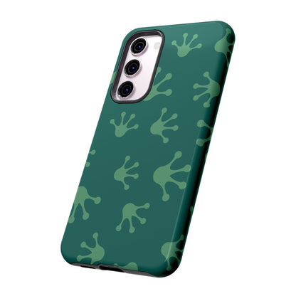 Frog Print Phone Case, Nature Lover Gift, Eco-Friendly Cover, Fun Green Design, Unique Frog Accessories