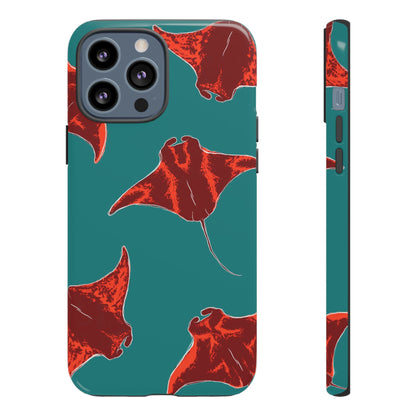 Manta Ray Phone Case, Tropical Phone Cover, Ocean Vibe Accessories, Summer Gift Idea, Marine Animal Merchandise