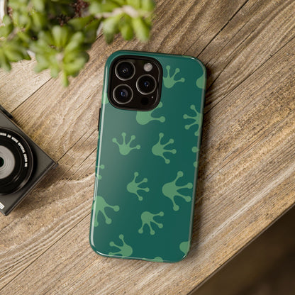 Frog Print Phone Case, Nature Lover Gift, Eco-Friendly Cover, Fun Green Design, Unique Frog Accessories
