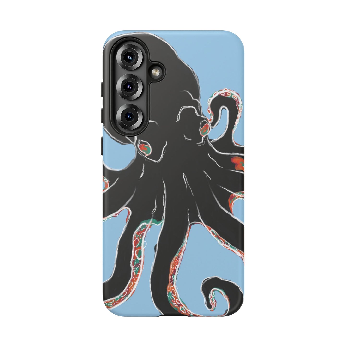 Octopus Tough Phone Case, Sea Creature Design, Ocean Lover Gift, Unique Phone Cover, Underwater Artwork