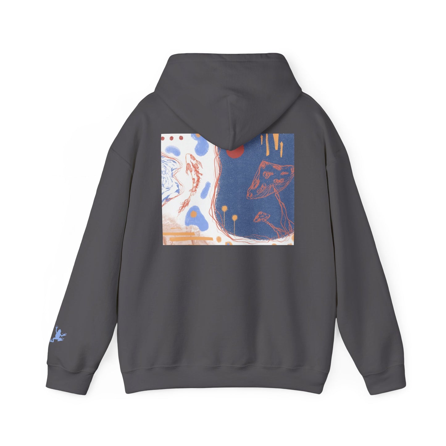 Artistic Unisex Hooded Sweatshirt - Cozy Streetwear for Comfort, Gift for Art Lovers, Perfect for Fall, Casual Style