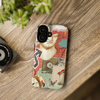 Artistic iPhone Case, Tough Cases with Vintage Design, Unique Phone Cover, Gift for Art Lovers, Protective Case for All Occasions, Vintage Collage Art