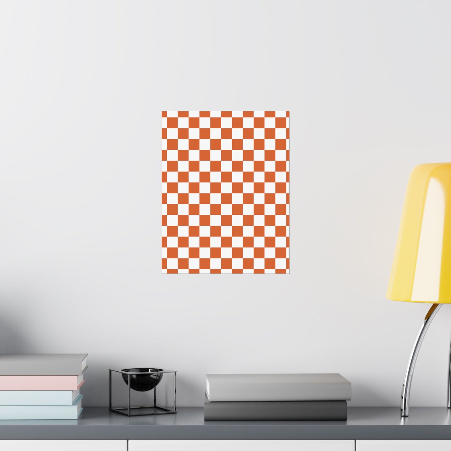 Chic Checkerboard Matte Vertical Posters | Modern Wall Art, Home Decor, Unique Gift, Interior Design, Wall Decoration