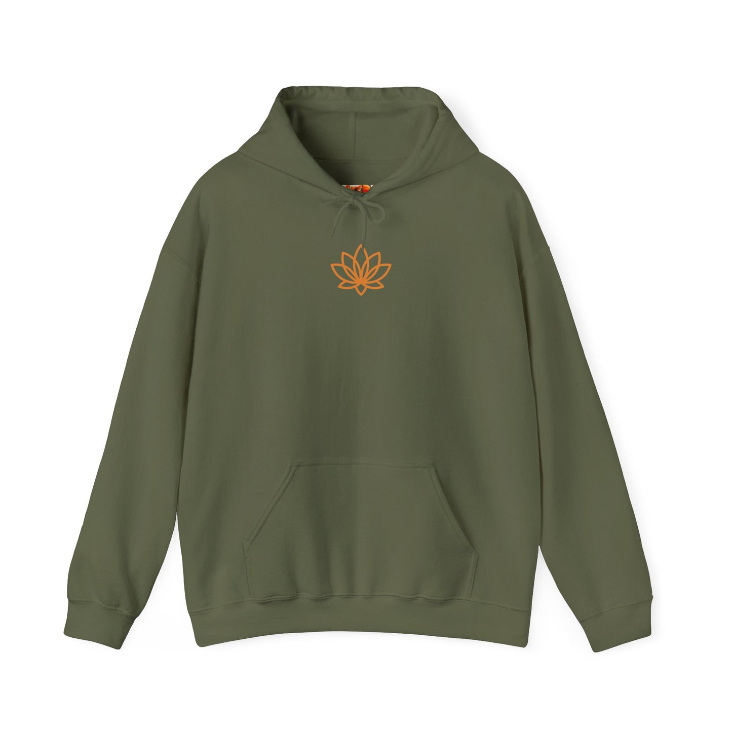 Serene Adventure Hoodie with Lotus Design, Eco-Friendly Sweatshirt for Outdoors, Yoga, Surfing, Beach Days, Mindfulness, Gift for Her, Gift for Him, Kayak Sweatshirt, Outdoor Designs