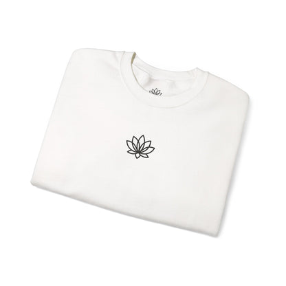 Lotus Flower Unisex Crewneck Sweatshirt, Cozy Sweatshirt, Flower Sweatshirt, Gift for Her, Casual Wear, Spring Fashion