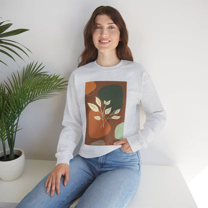 Botanical Print Crewneck Sweatshirt | Cozy Unisex Sweatshirt, Fall Fashion, Casual Wear, Gift for Her, Botanical Art