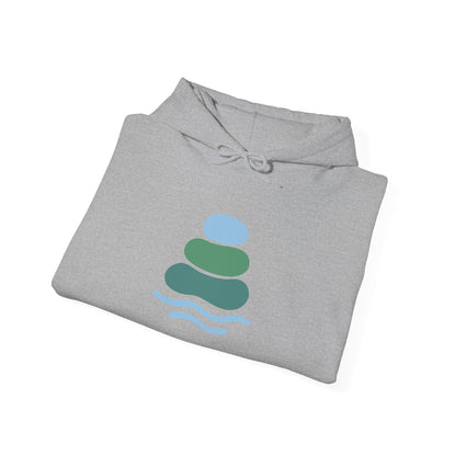 Zen-Inspired Unisex Hooded Sweatshirt, Relaxing Sweatshirt, Comfortable Hoodie, Gift for Meditation Lovers, Cozy Outerwear for All Occasions
