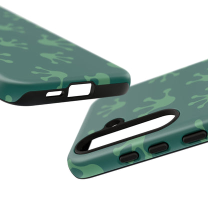 Frog Print Phone Case, Nature Lover Gift, Eco-Friendly Cover, Fun Green Design, Unique Frog Accessories