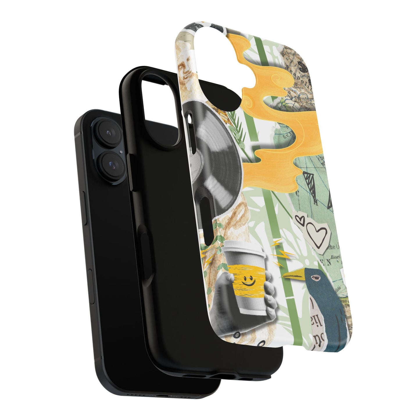 Artistic Phone Case, Unique Cell Phone Cover, Trendy Gifts for Music Lovers, Eco-Friendly Phone Accessory, Stylish Tech Gifts, Cool Cases, Unique Phone Cases