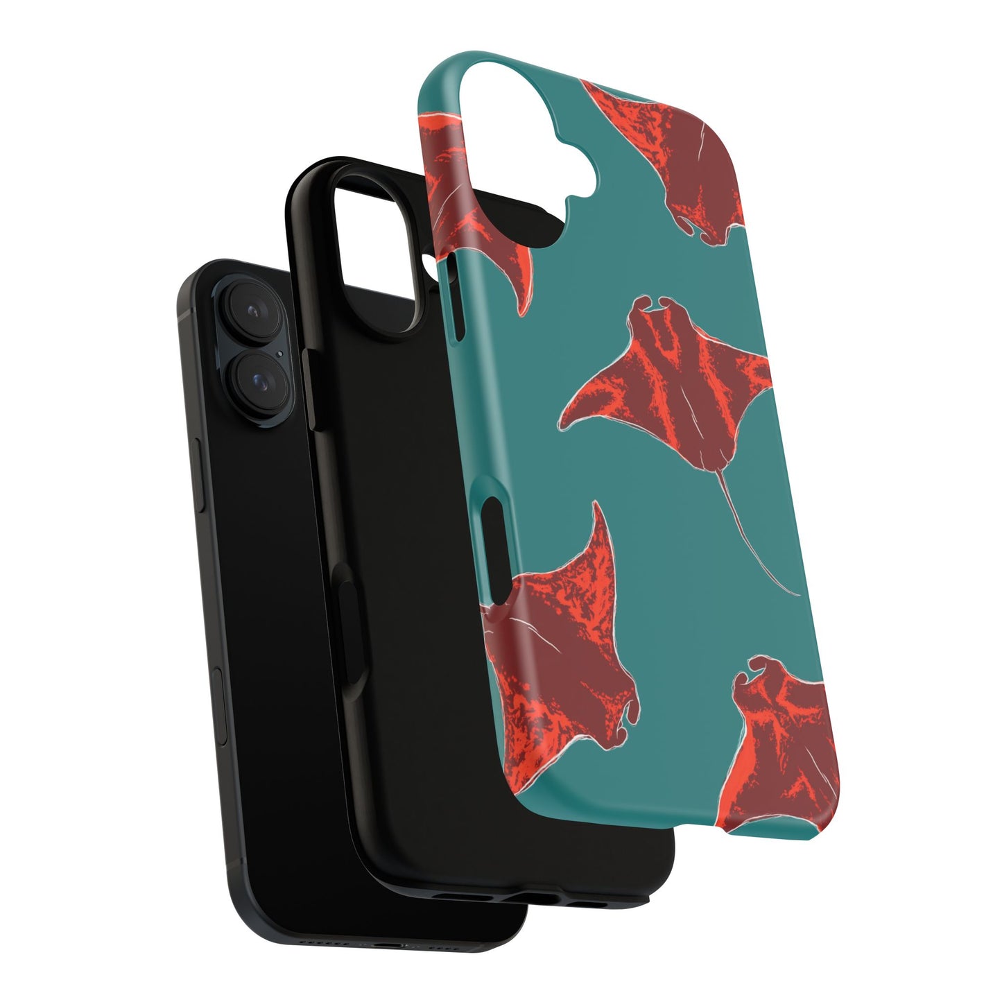 Manta Ray Phone Case, Tropical Phone Cover, Ocean Vibe Accessories, Summer Gift Idea, Marine Animal Merchandise