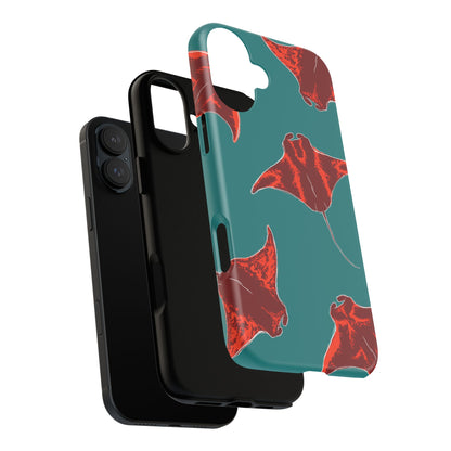 Manta Ray Phone Case, Tropical Phone Cover, Ocean Vibe Accessories, Summer Gift Idea, Marine Animal Merchandise