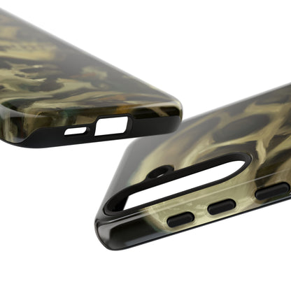 Skull Phone Case - Tough Cases, Macabre Style, Unique Accessories, Perfect for Halloween, Gothic Decor, Edgy Gift Idea | Van Gogh Reimagined, Abstract Twist on  Van Gogh's Skeleton with Burning Cigarette