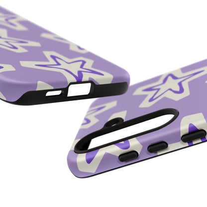 Starry Pattern Phone Case, Cute Star Design, Tough Phone Cover, Gifts for Her, Stylish Phone Accessory
