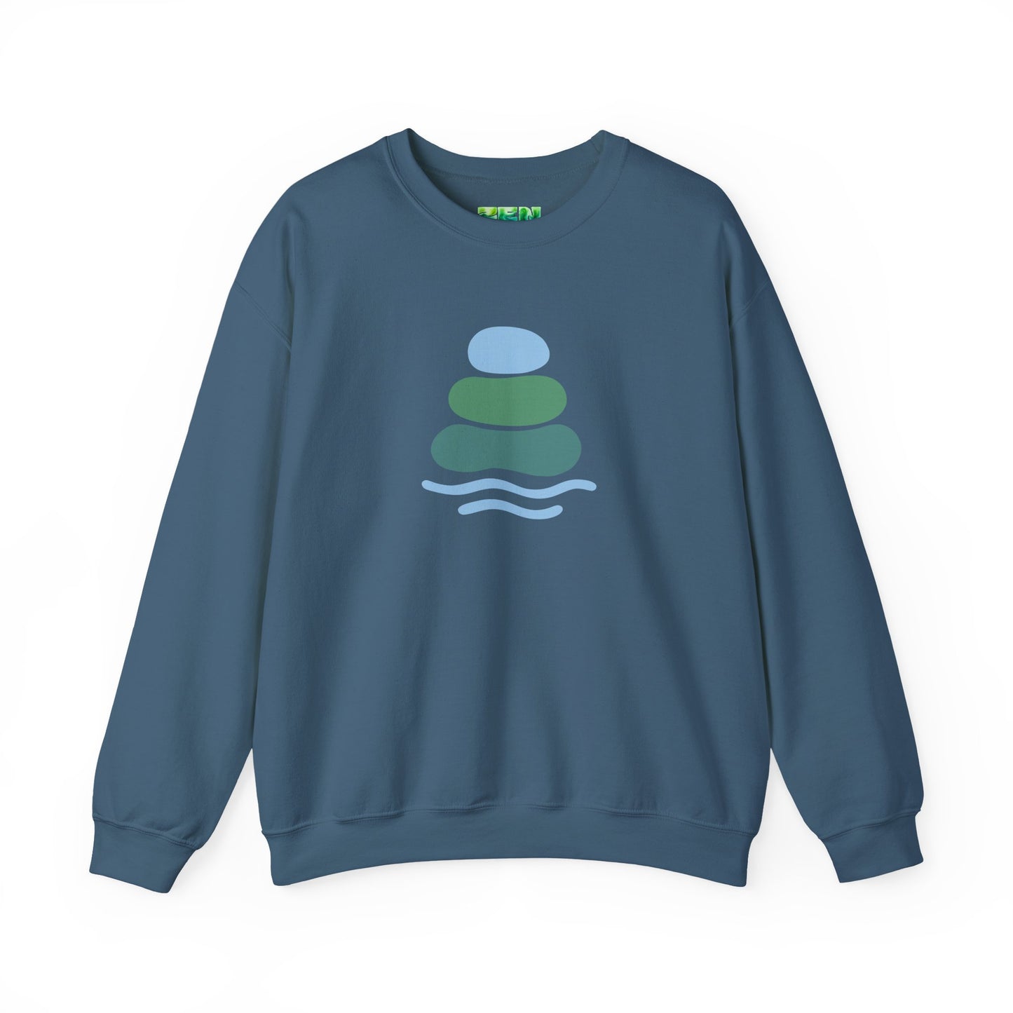 Serene Balance Crewneck Sweatshirt, Cozy Layering Piece, Casual Everyday Wear, Ideal for Relaxation, Gift for Mindfulness Enthusiasts