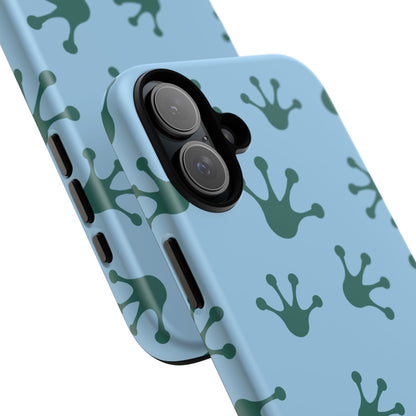 Frog Pattern Phone Case, Tough Cases for Nature Lovers, Unique Gift for Kids, Eco-Friendly Accessories, Stylish Cell Phone Cover, Cute Frog Print Pattern, Artsy Phone Cases