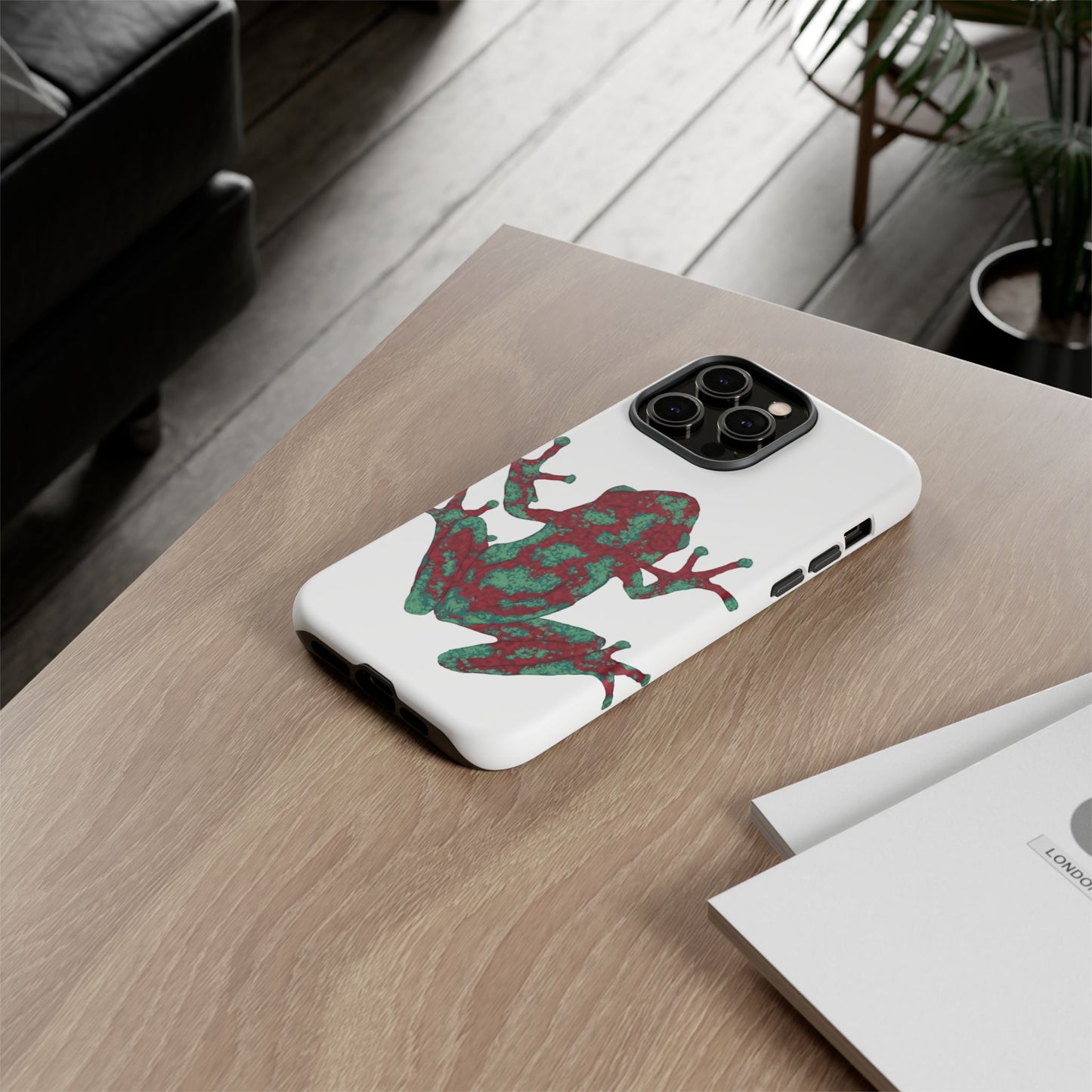 Frog Phone Case, Tough Cases, Eco-Friendly Phone Accessories, Unique Gifts for Nature Lovers, Cute Frog Design