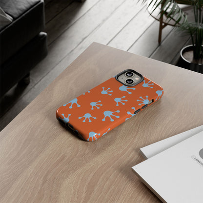 Frog Print Phone Case - Tough Cases, Orange Frog Design, Unique Gift, Fun Accessories, Vibrant Phone Cases, Cool Cases