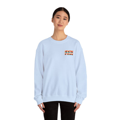 Funky Fish Crewneck Sweatshirt - Zen Frog Cozy & Calm Vibes for All, Perfect Gift for Nature Lovers, Relaxation, and Casual Wear