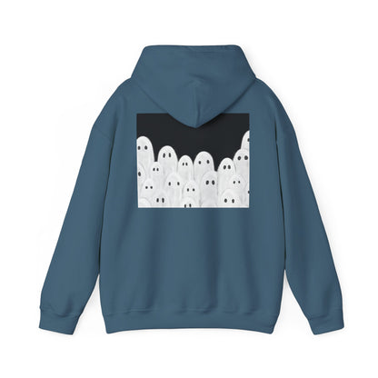 Painted Ghosts Pullover | Halloween Ghost Hoodie, Unisex Boo Sweatshirt, Spooky Gift for Fall, Cozy Halloween Apparel, Ghost Lover Hoodie, Perfect for Spooky Season