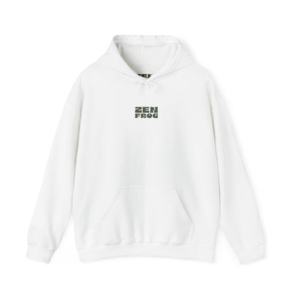 Zen Frog Unisex Hoodie | Relaxed Fashion, Cozy Sweatshirt, Unique Gift, Chill Vibes, Spring and Summer Style