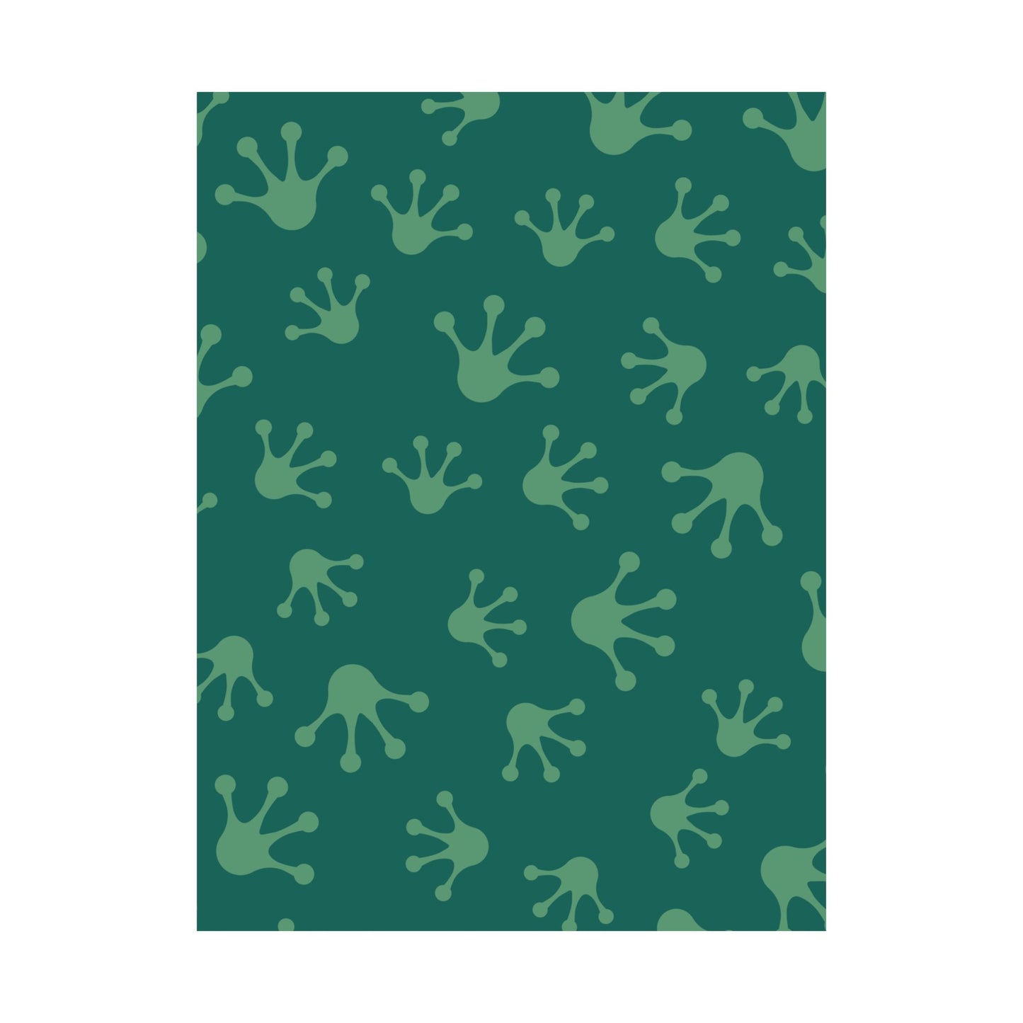 Frog Splash Art Prints, Fun Wall Decor for Kids, Nursery Room Accent, Green Frog Pattern Posters, Gift for Frog Lovers