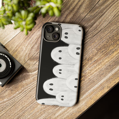 Painted Ghosts Phone Case | Ghostly Tough Phone Case for Spooky Style, Halloween Gift, Phone Cover, Ghost Theme, Unique Accessory, Spooky Season, Viral Painted Ghosts Inspired Design