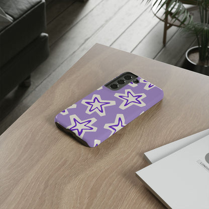 Starry Pattern Phone Case, Cute Star Design, Tough Phone Cover, Gifts for Her, Stylish Phone Accessory