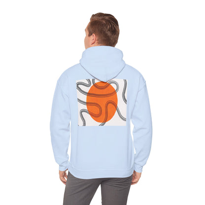 Lotus & Sun Graphic Hoodie - Cozy Unisex Sweatshirt, Trendy Casual Wear, Yoga Gift, Inspirational Apparel, Relaxed Style